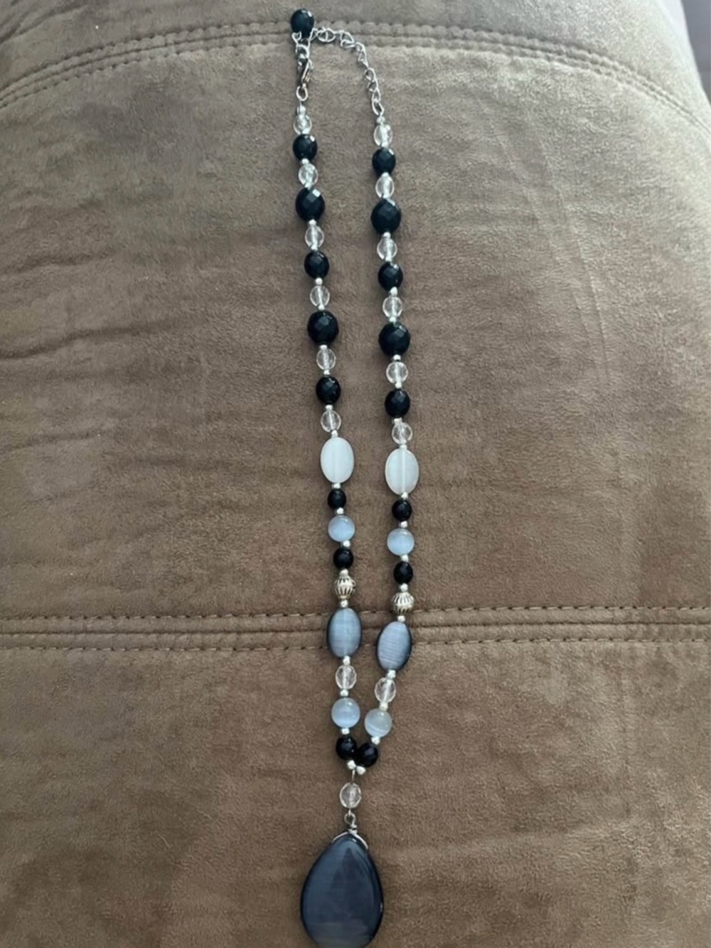 Glass And Acrylic Bead Necklace